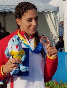 Triatlonista Antoanela Manac a reprezentat Romania la ITU Triathlon World Cup