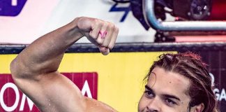 Robert Glință înoată în finala Mondialului de la Abu Dhabi.