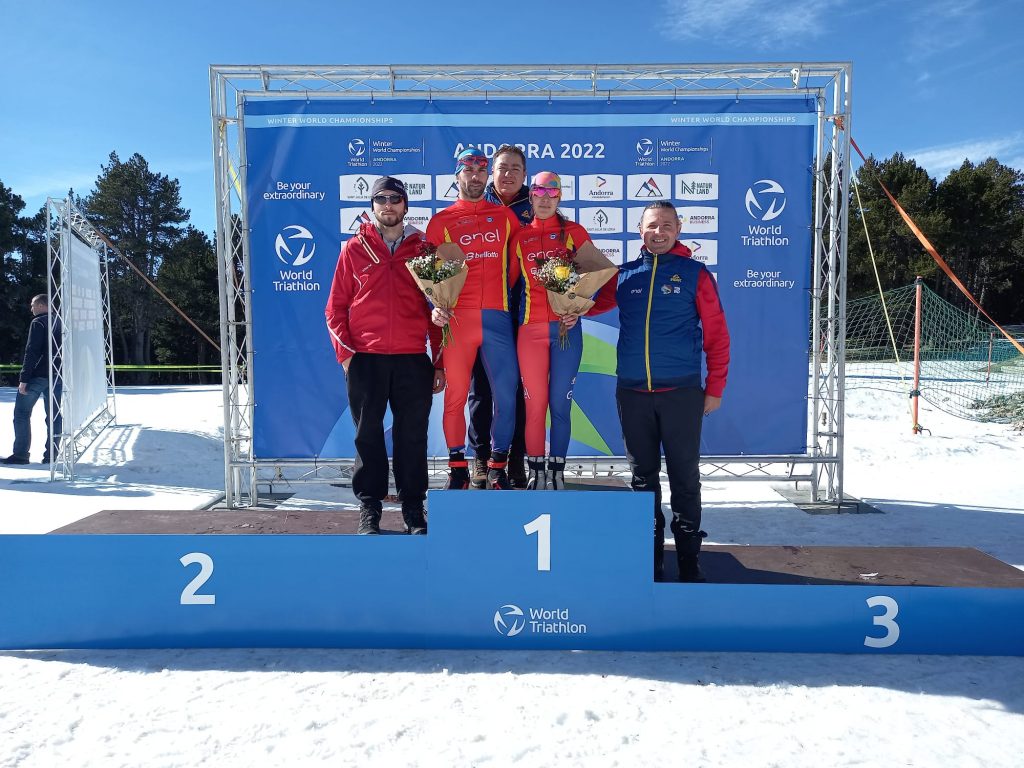 Viorel Pălici şi Luisa Maria Răşină s-au clasat pe podium, la Campionatele Mondiale de duatlon de iarnă din Andorra.