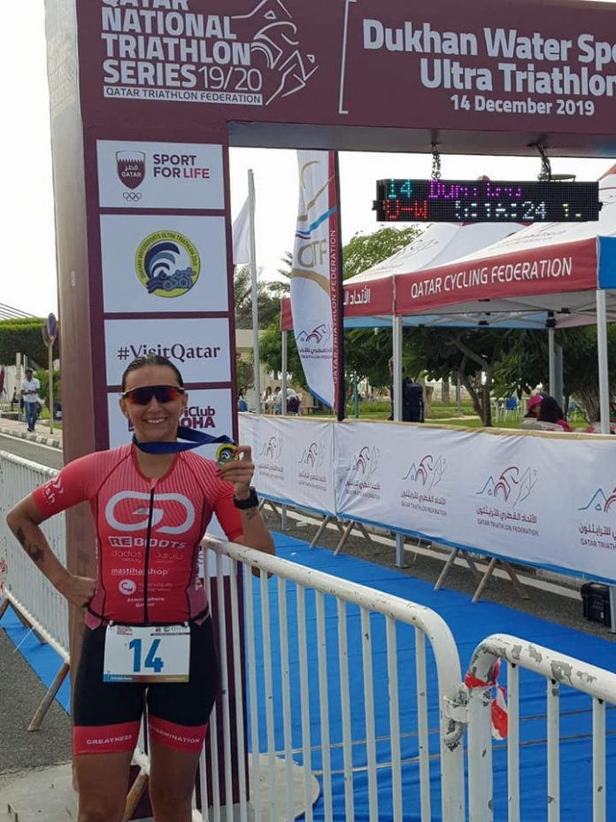 Victorie pentru Maria Gerda in ultima intrecere din 2019 la Dukhan Ultra Triathlon