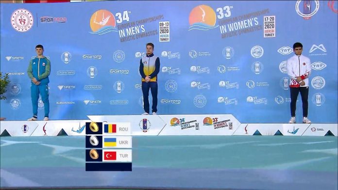 Gabriel Burtănete este campion european la gimnastică. A câștigat la sărituri