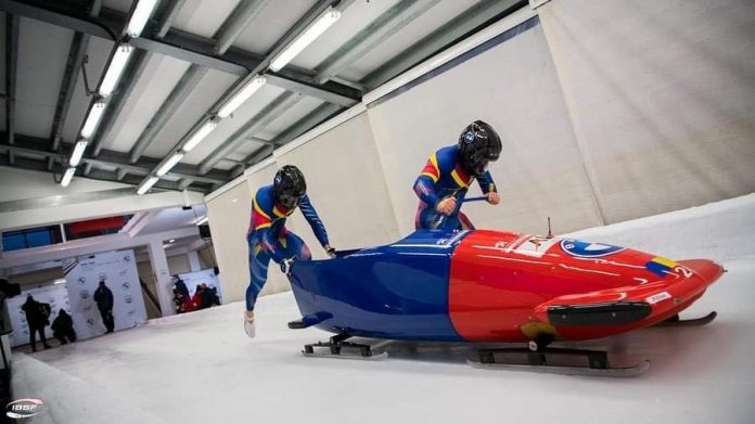 Mihai Tentea și Ciprian Daroczi sunt campioni europeni de juniori U23 la bob
