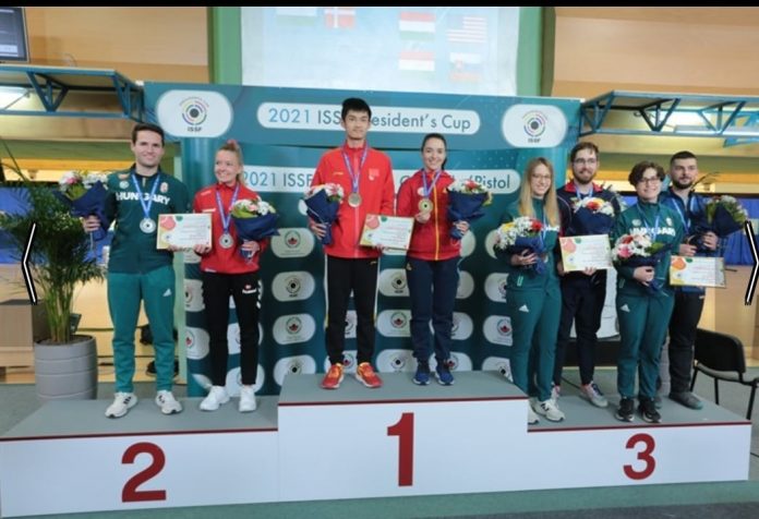 253657440_280838854048029_1900727266922590722_n Laura Ilie are aur și argint la proba de puşcă 10 metri aer comprimat, în Polonia