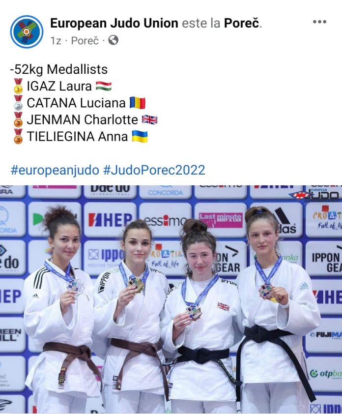 Luciana Catană și Bogdan Petre urcă pe podiumul internațional la judo