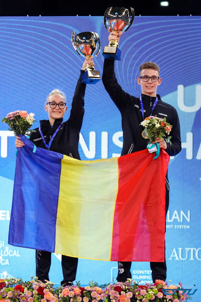 Aur şi bronz pentru România, la tenis de masă în proba de dublu mixt, la Europene