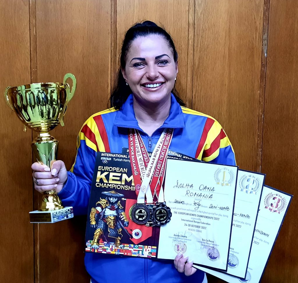 Campioană europeană la Kempo, Oana Alexandra Dolha are 5 medalii în Turcia
