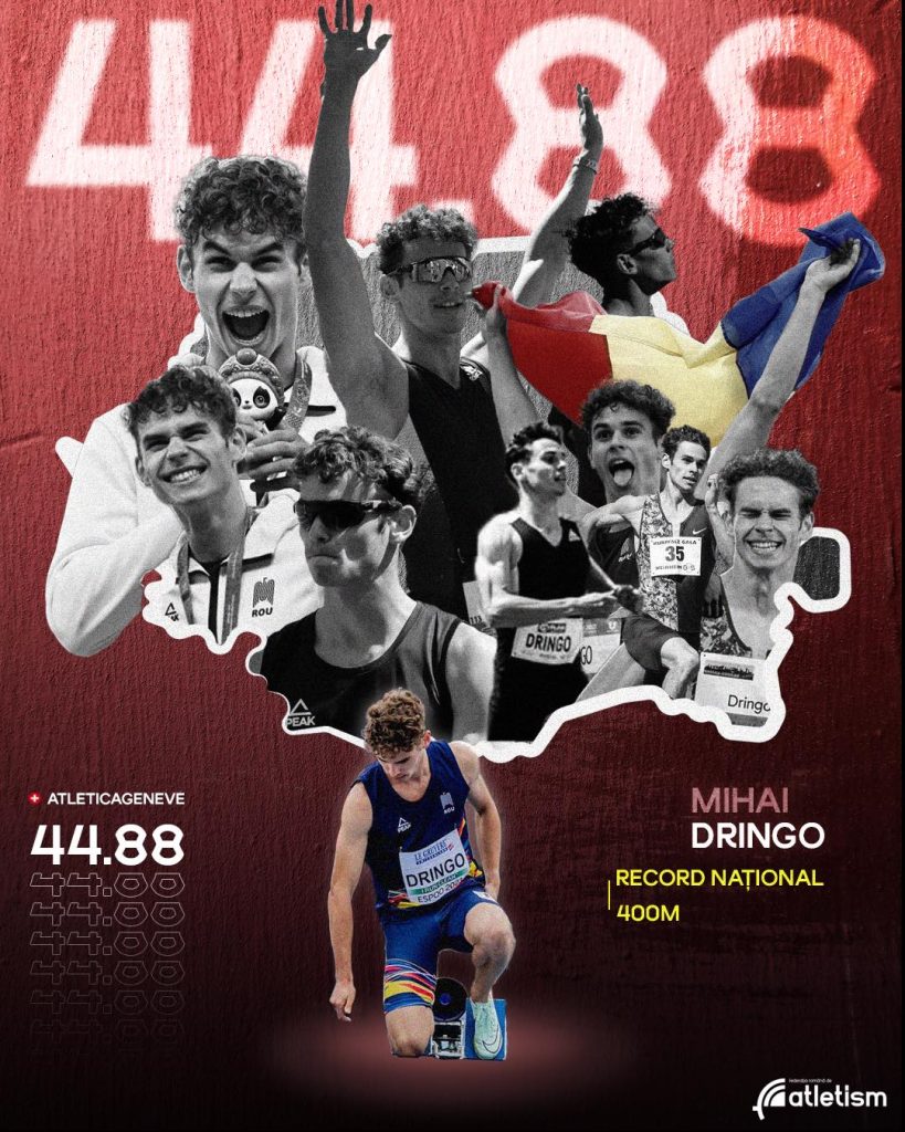 Dringo câștigă cu record la Geneva. Succes la atletism!
