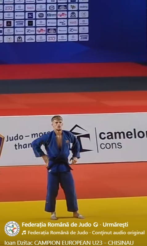 JUDO 2 Ioan Dzițac este CAMPION EUROPEAN U23 la CHIȘINĂU 2025
