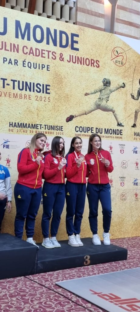 Bronz la sabie junioare pentru România, în Tunisia!