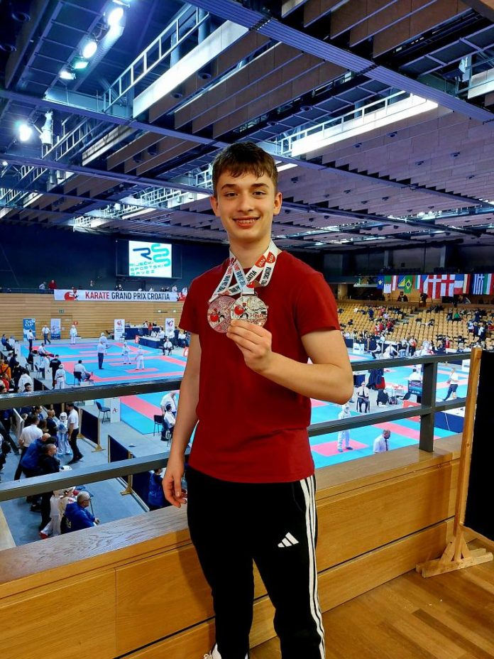 Răzvan Florea e premiat în Croația la karate