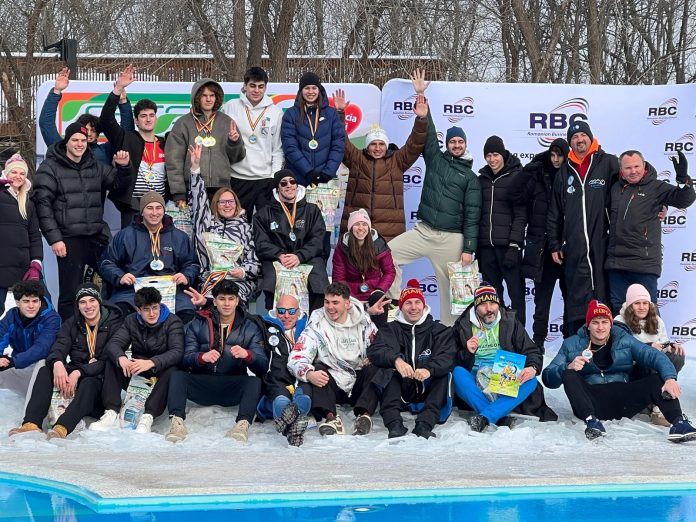 Luca Boldura câștigă trei titluri naționale la Înot în Ape Înghețate